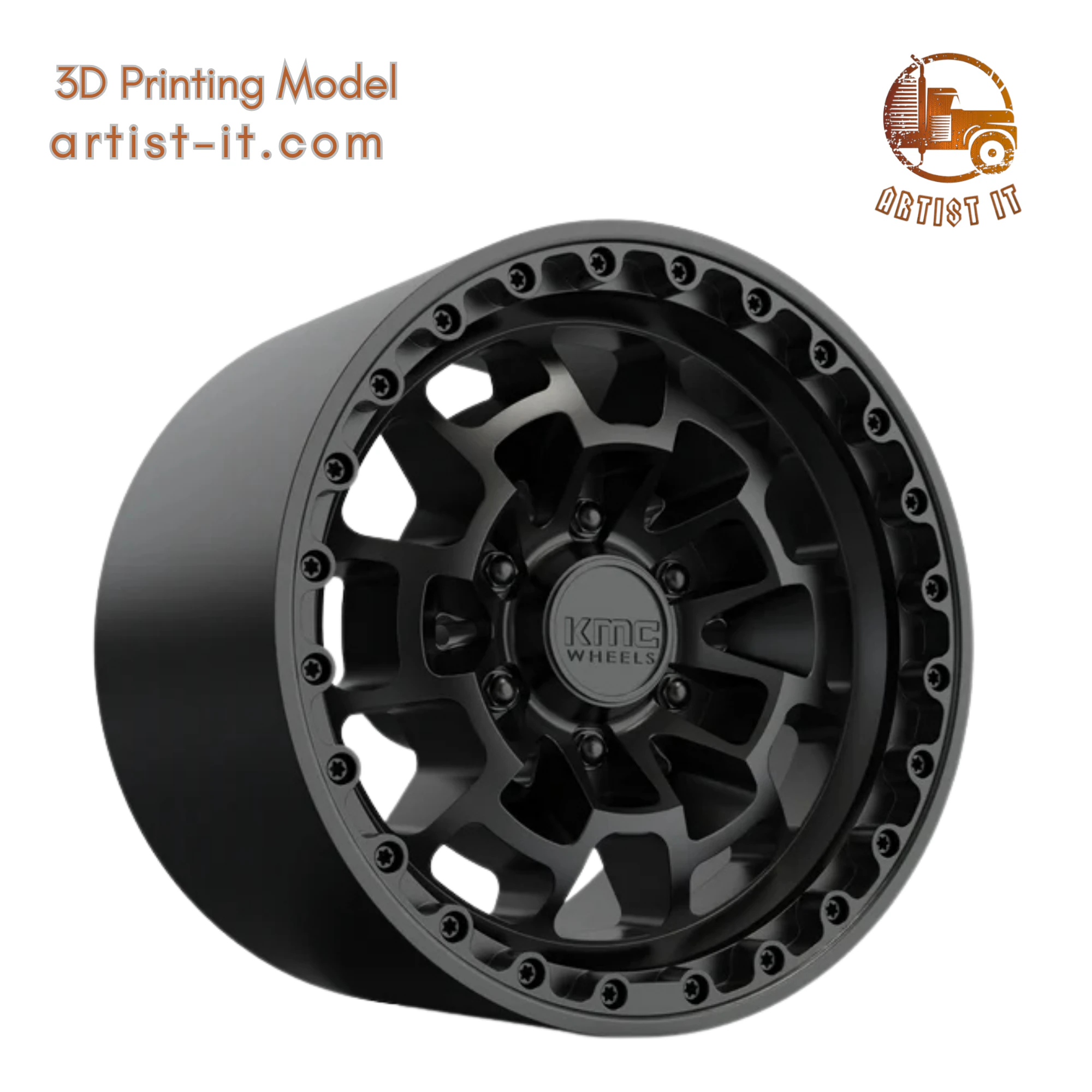 Kmc SUMMIT wheel 3D MODEL 3D Print Model .c4d .max .obj .3ds .fbx .stl .blend 