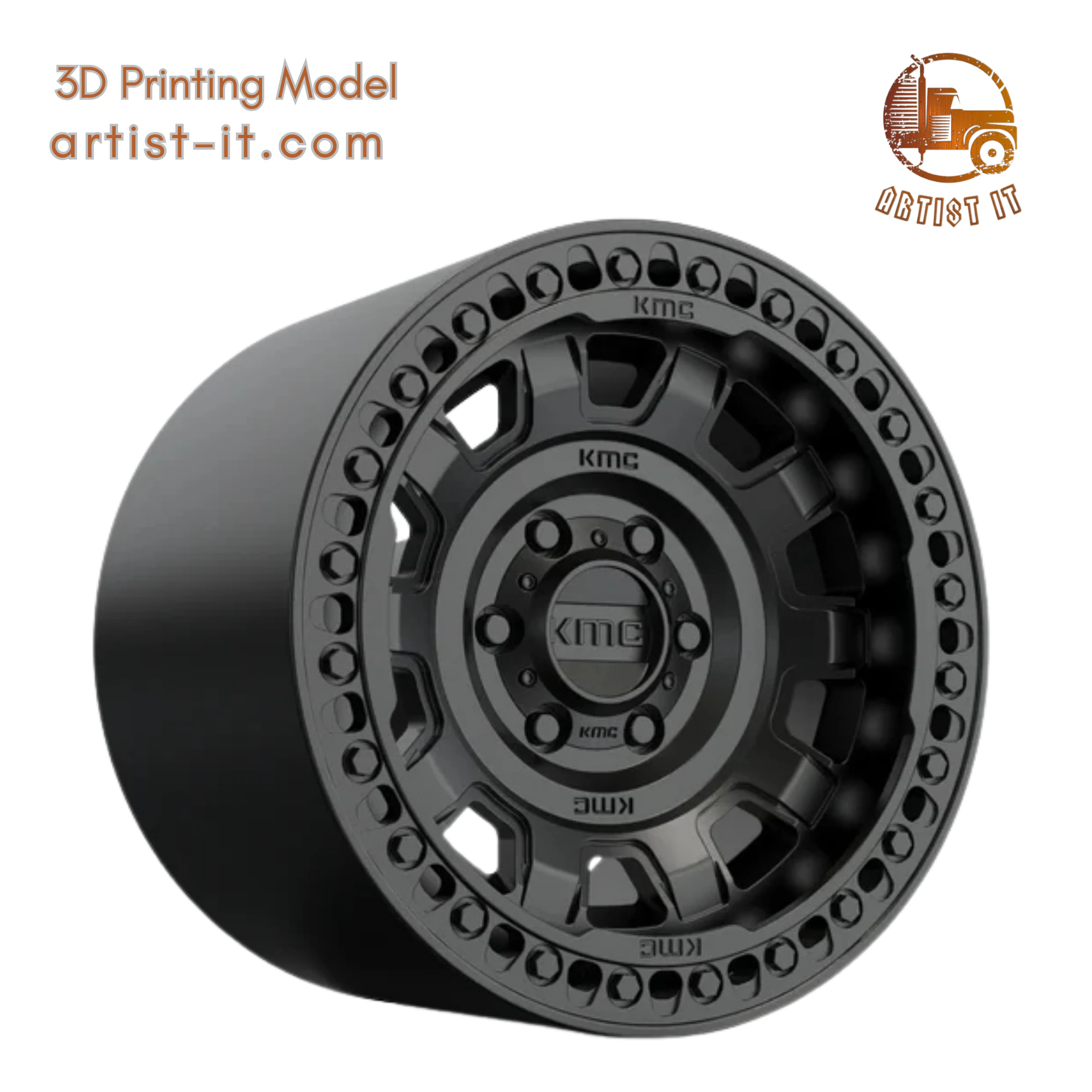 Kmc TANK BEADLOCK wheel 3D MODEL 3D Print Model .c4d .max .obj .3ds .fbx .stl .blend
