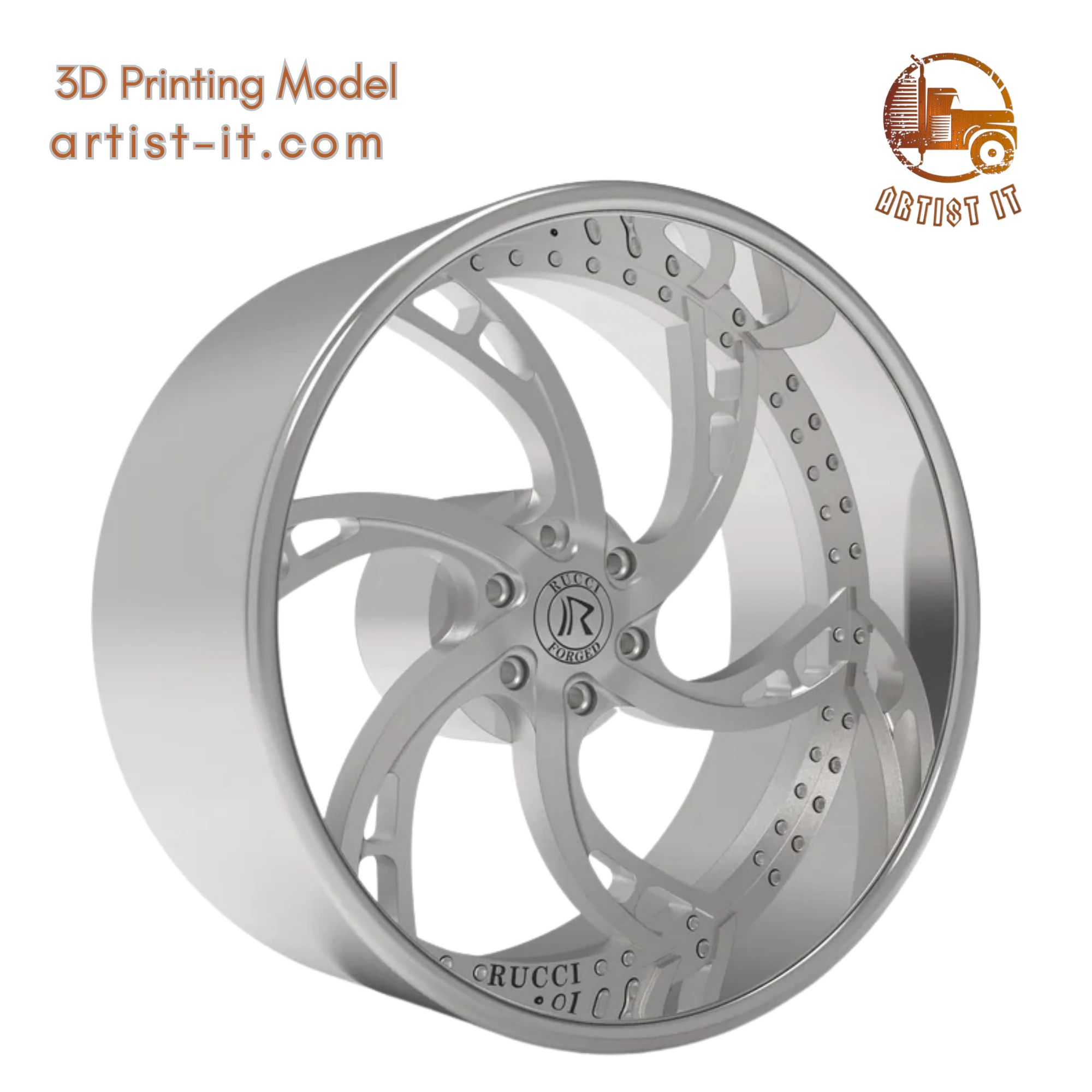 RUCCI FORGED banks WHEEL 3D MODEL 3D Print Model .c4d .max .obj .3ds .fbx .stl .blend 
