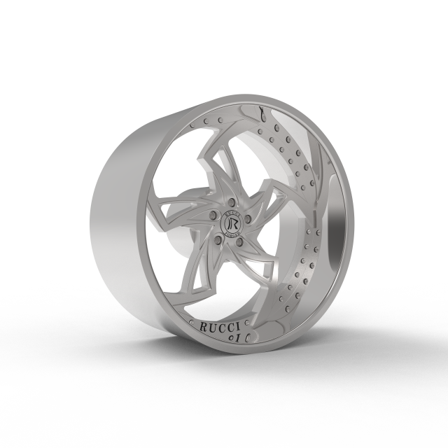 RUCCI fire WHEEL 3D MODEL 3Dプリントモデル .c4d .max .obj .3ds .fbx .stl .blend 