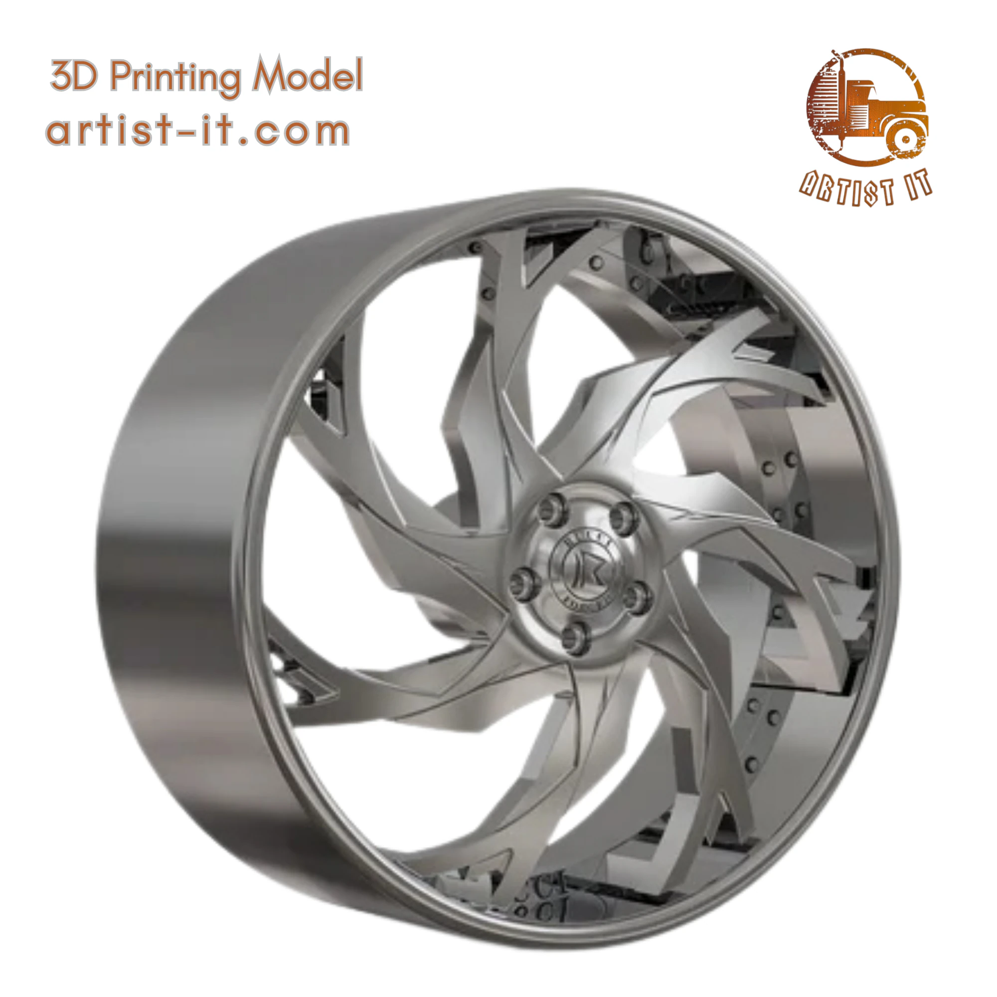 RUCCI FORGED mixin CONCAVE WHEEL 3D MODEL 3D Print Model .c4d .max .obj .3ds .fbx .stl .blend 