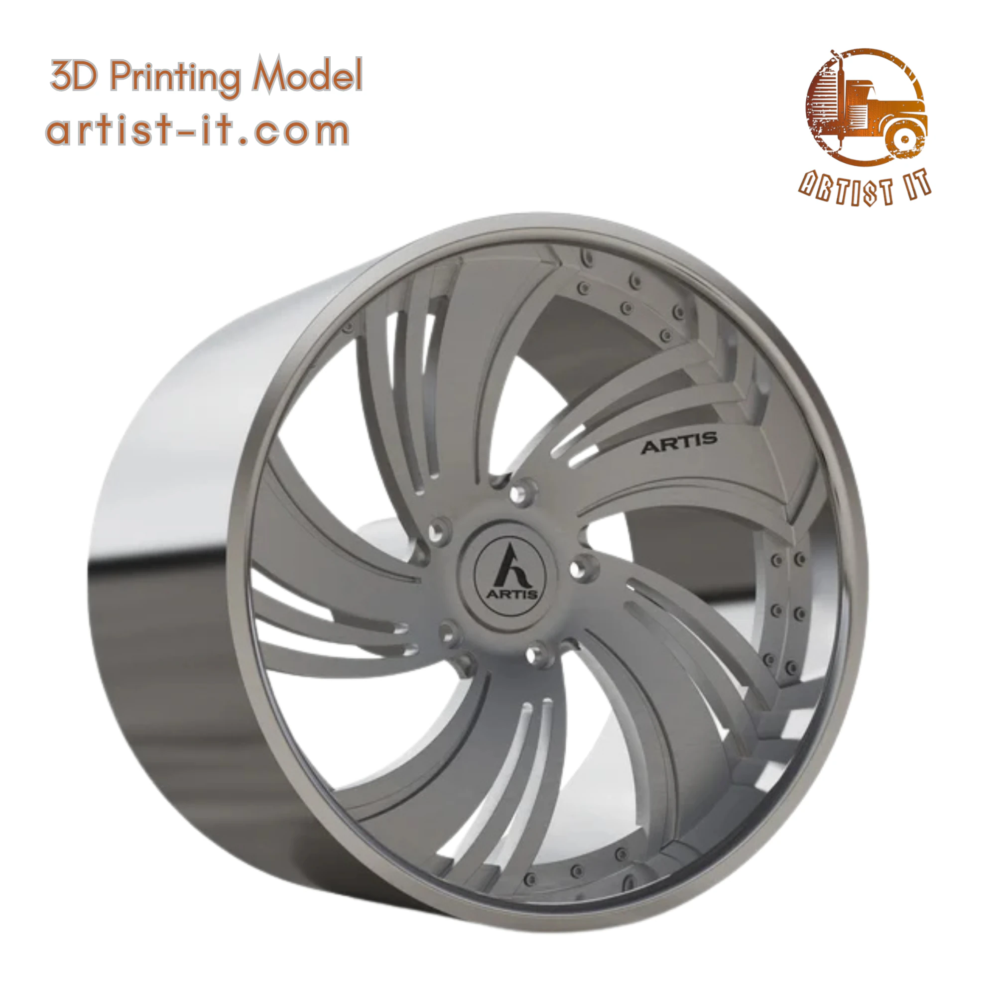ARTIS AVENUE-M WHEEL 3D MODEL 3D Print Model .c4d .max .obj .3ds .fbx .stl .blend 