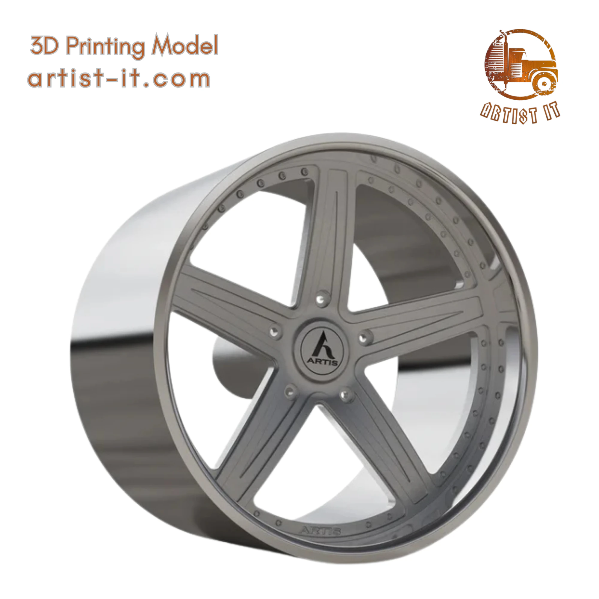 ARTIS BAYOU WHEEL 3D MODEL 3D Print Model .c4d .max .obj .3ds .fbx .stl .blend