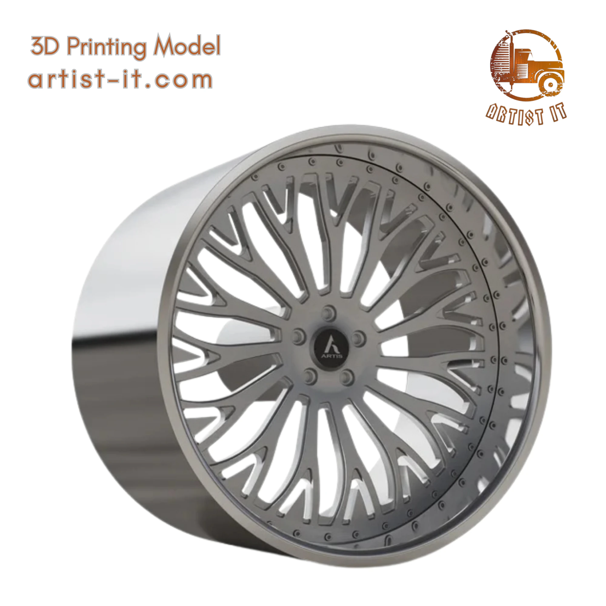 ARTIS BILOXI WHEEL 3D MODEL 3D Print Model .c4d .max .obj .3ds .fbx .stl .blend