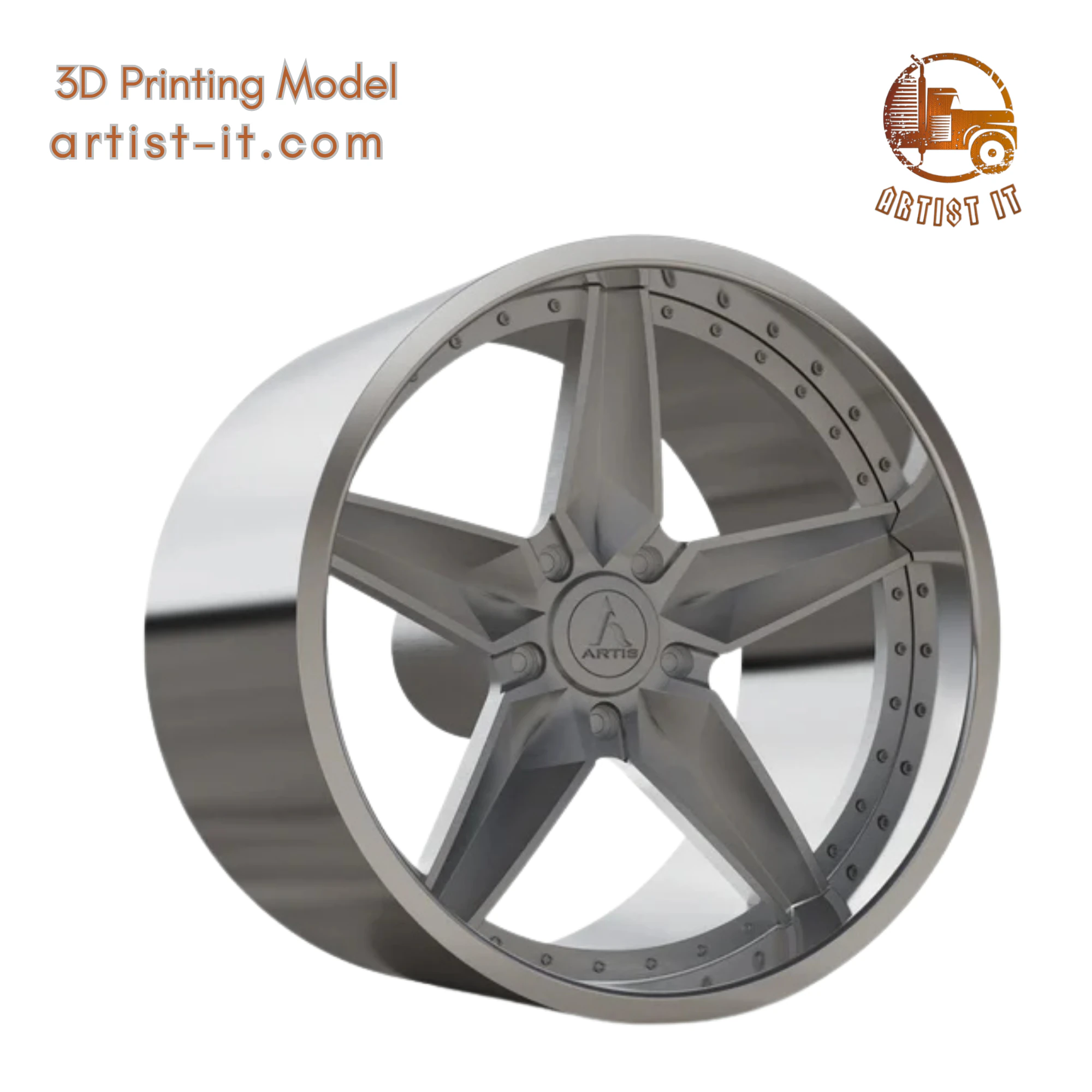 ARTIS BUCKHEAD WHEEL 3D MODEL 3D Print Model .c4d .max .obj .3ds .fbx .stl .blend