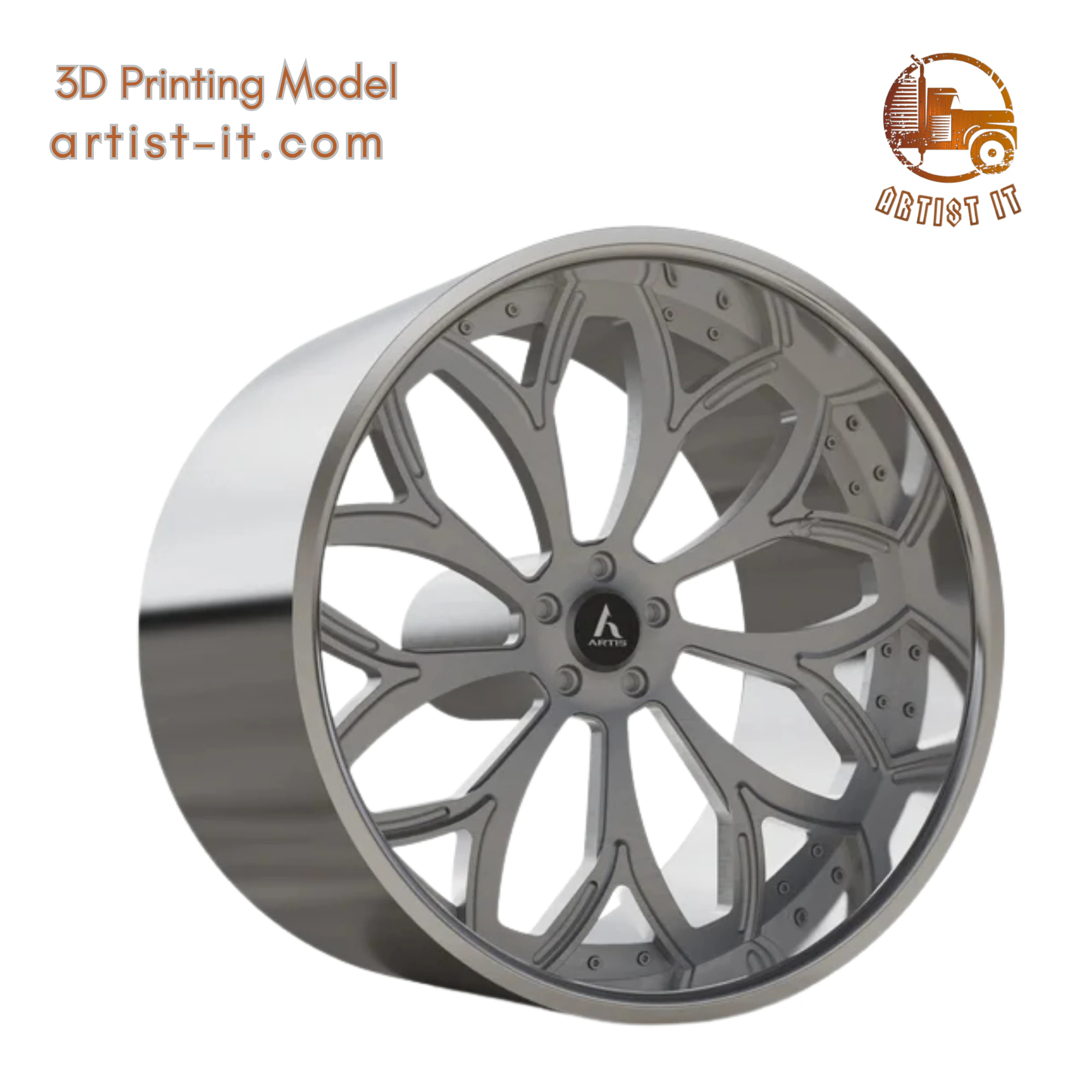 ARTIS BULGARI WHEEL 3D MODEL 3D Print Model .c4d .max .obj .3ds .fbx .stl .blend 