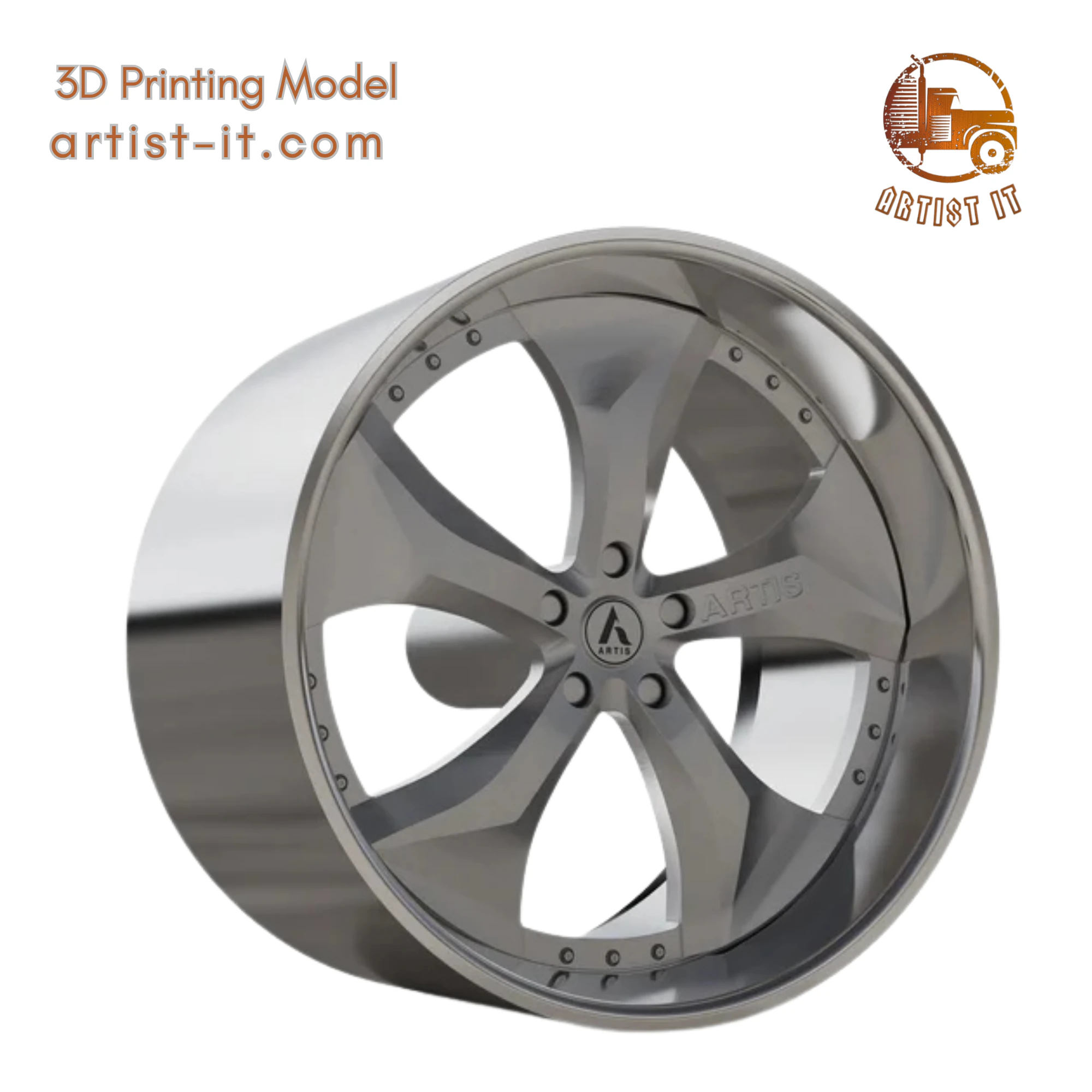 ARTIS BULLY WHEEL 3D MODEL 3D Print Model .c4d .max .obj .3ds .fbx .stl .blend