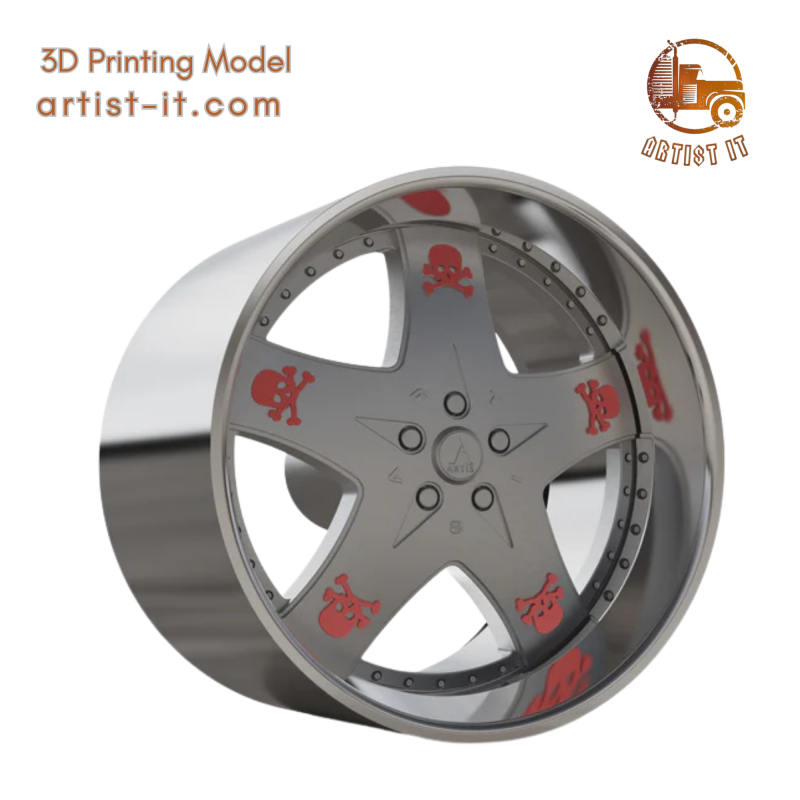 ARTIS CASHVILLE WHEEL 3D MODEL 3D Print Model .c4d .max .obj .3ds .fbx .stl .blend 