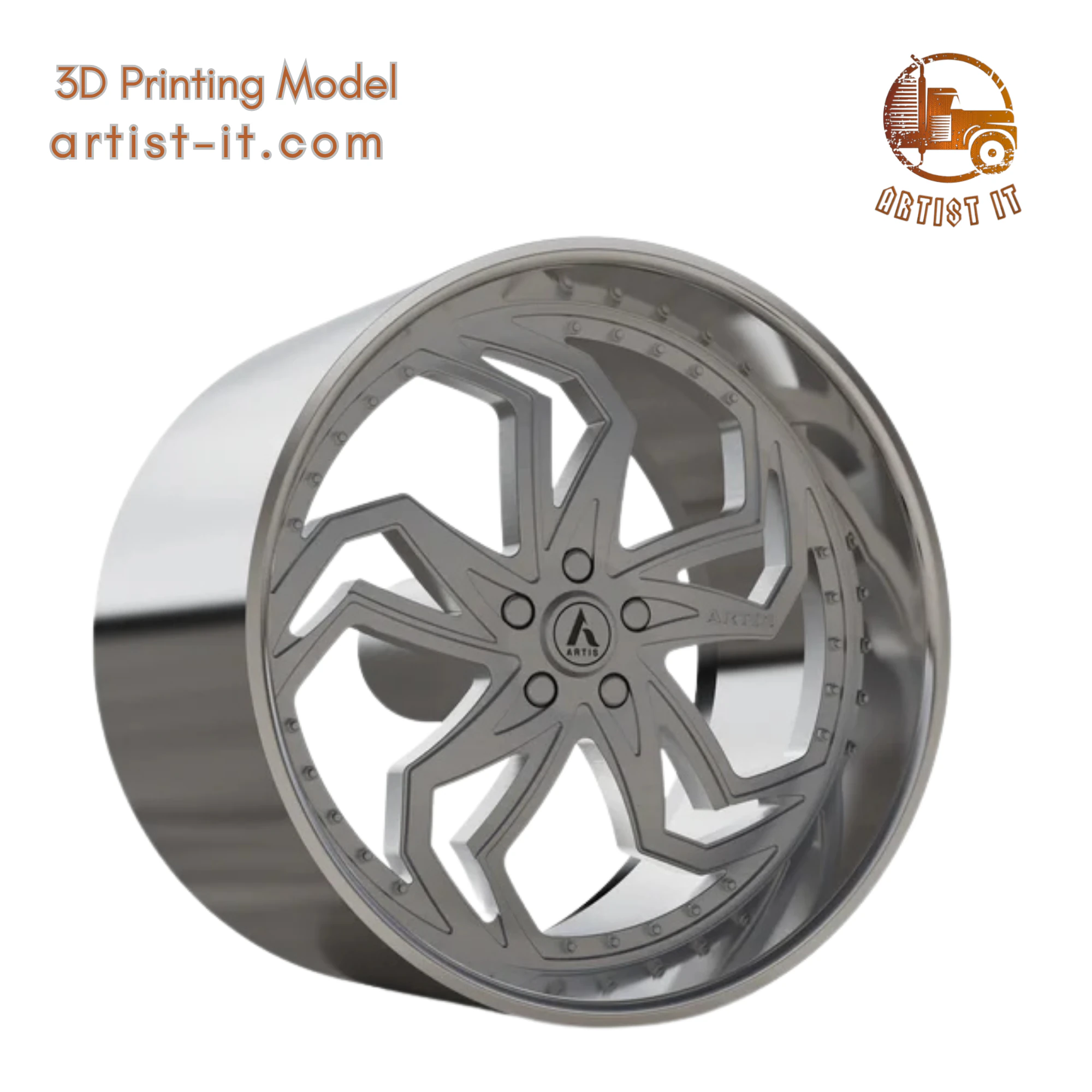 ARTIS FULTON-M WHEEL 3D MODEL 3D Print Model .c4d .max .obj .3ds .fbx .stl .blend