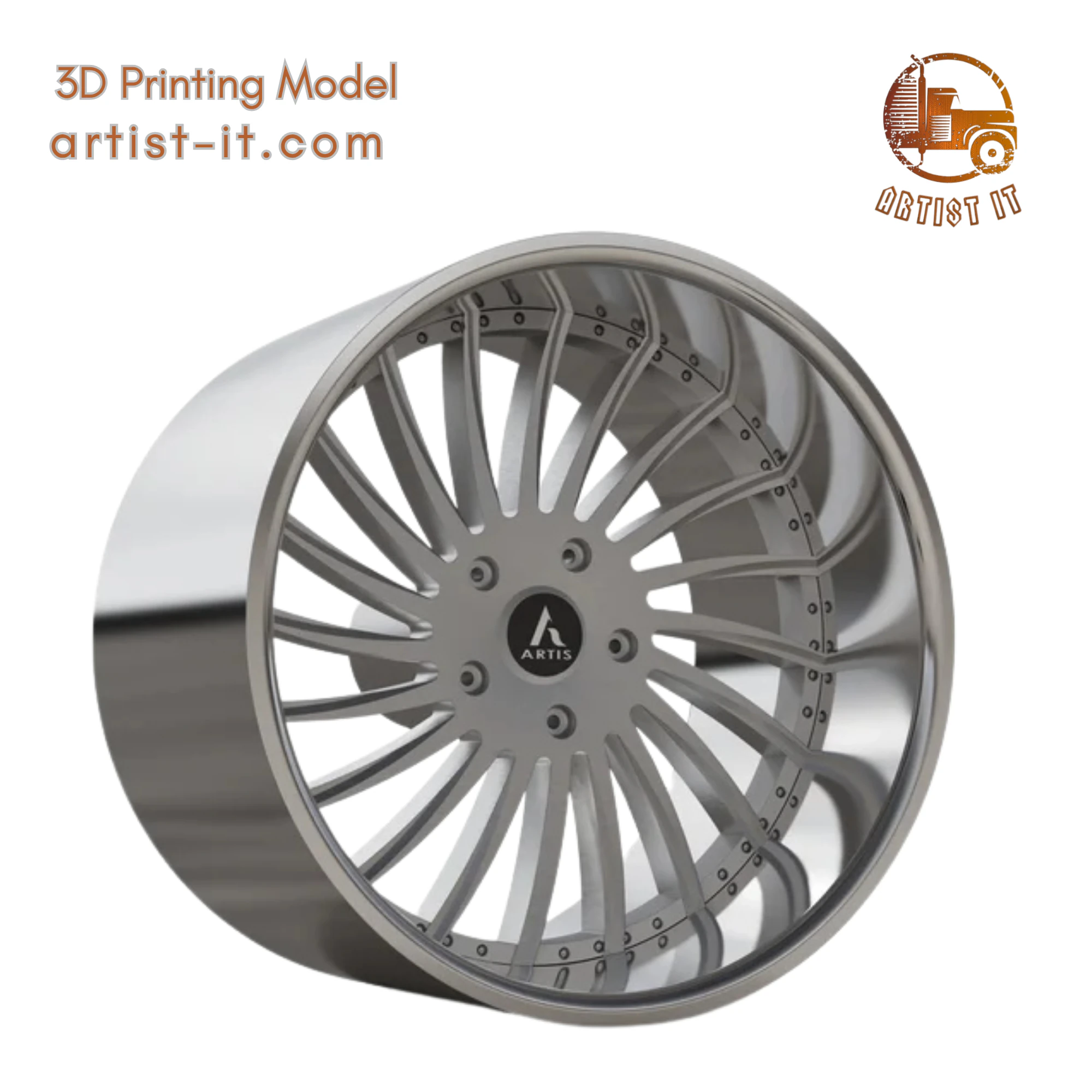 ARTIS INTERNATIONAL WHEEL 3D MODEL 3D Print Model .c4d .max .obj .3ds .fbx .stl .blend