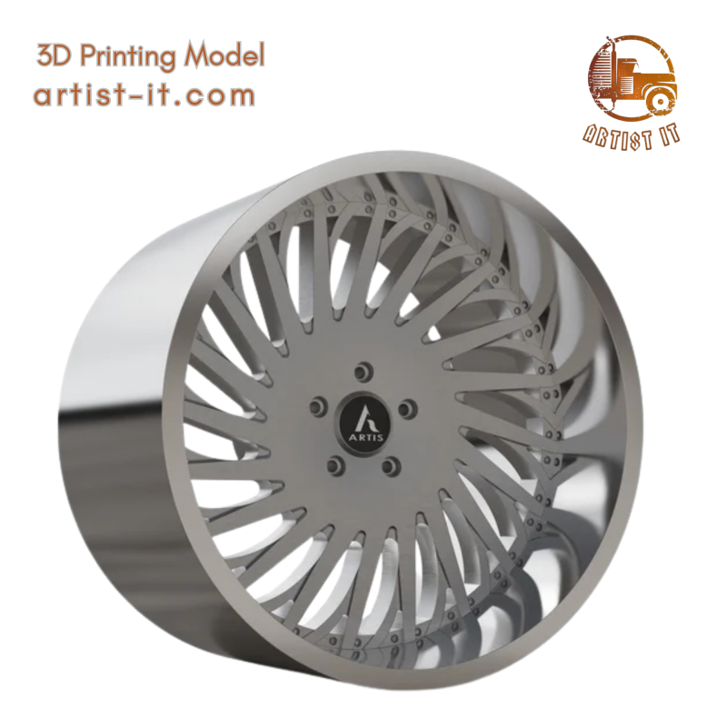 ARTIS JAX WHEEL 3D MODEL 3Dプリントモデル .c4d .max .obj .3ds .fbx .stl .blend 
