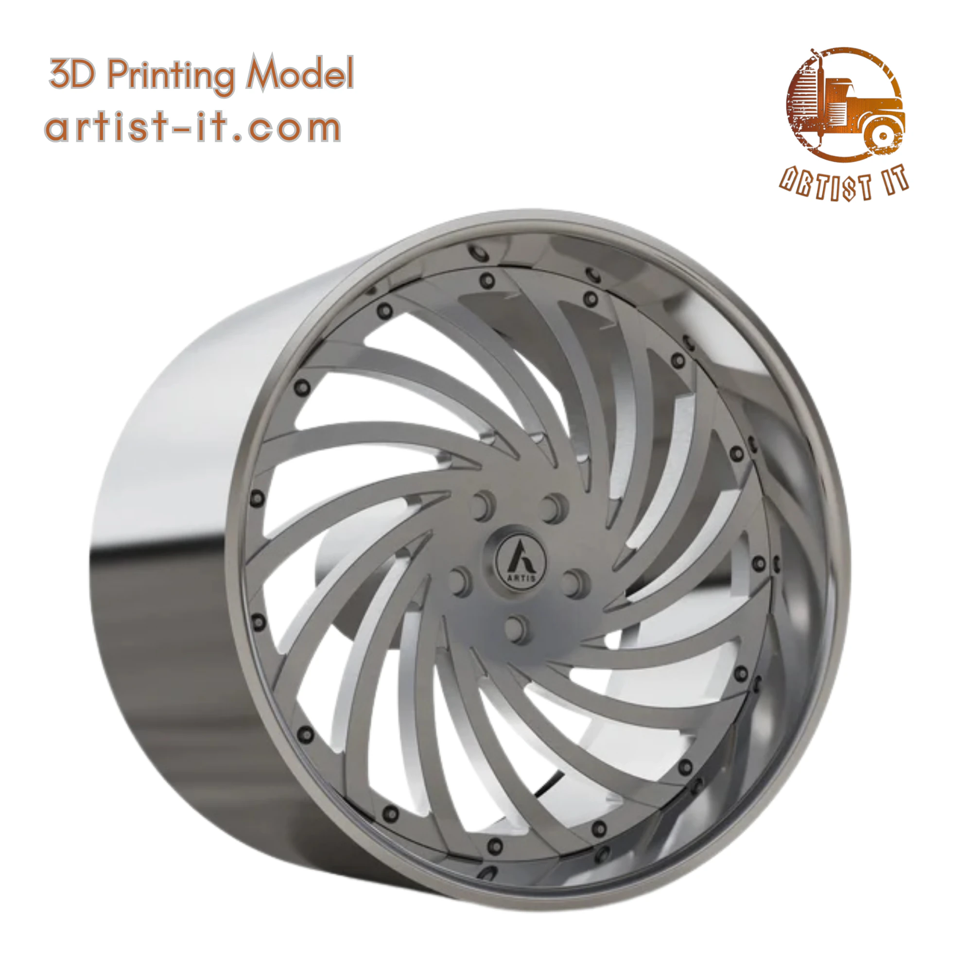 ARTIS KURVA WHEEL 3D MODEL 3D Print Model .c4d .max .obj .3ds .fbx .stl .blend 