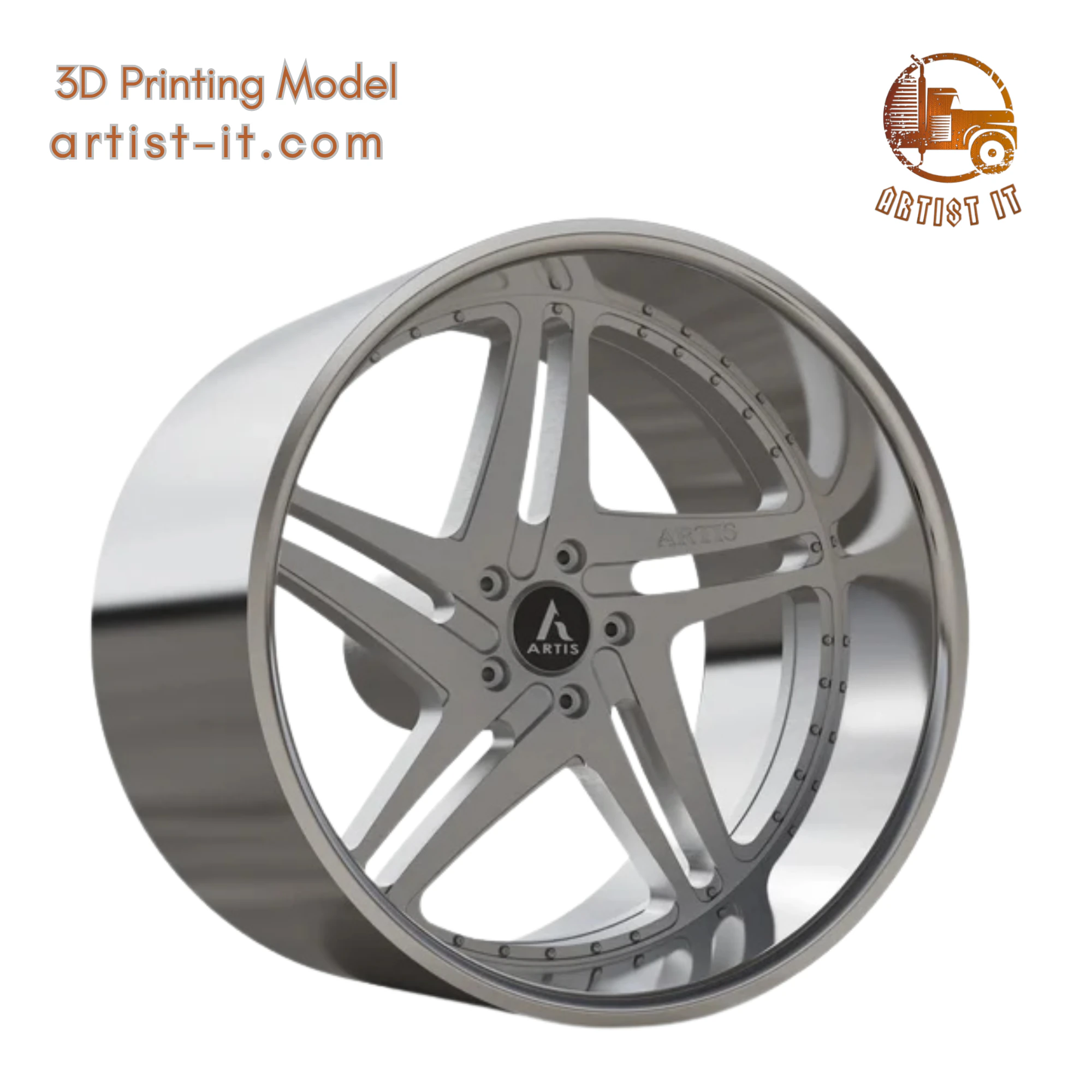 ARTIS LUCID WHEEL 3D MODEL 3D Print Model .c4d .max .obj .3ds .fbx .stl .blend 
