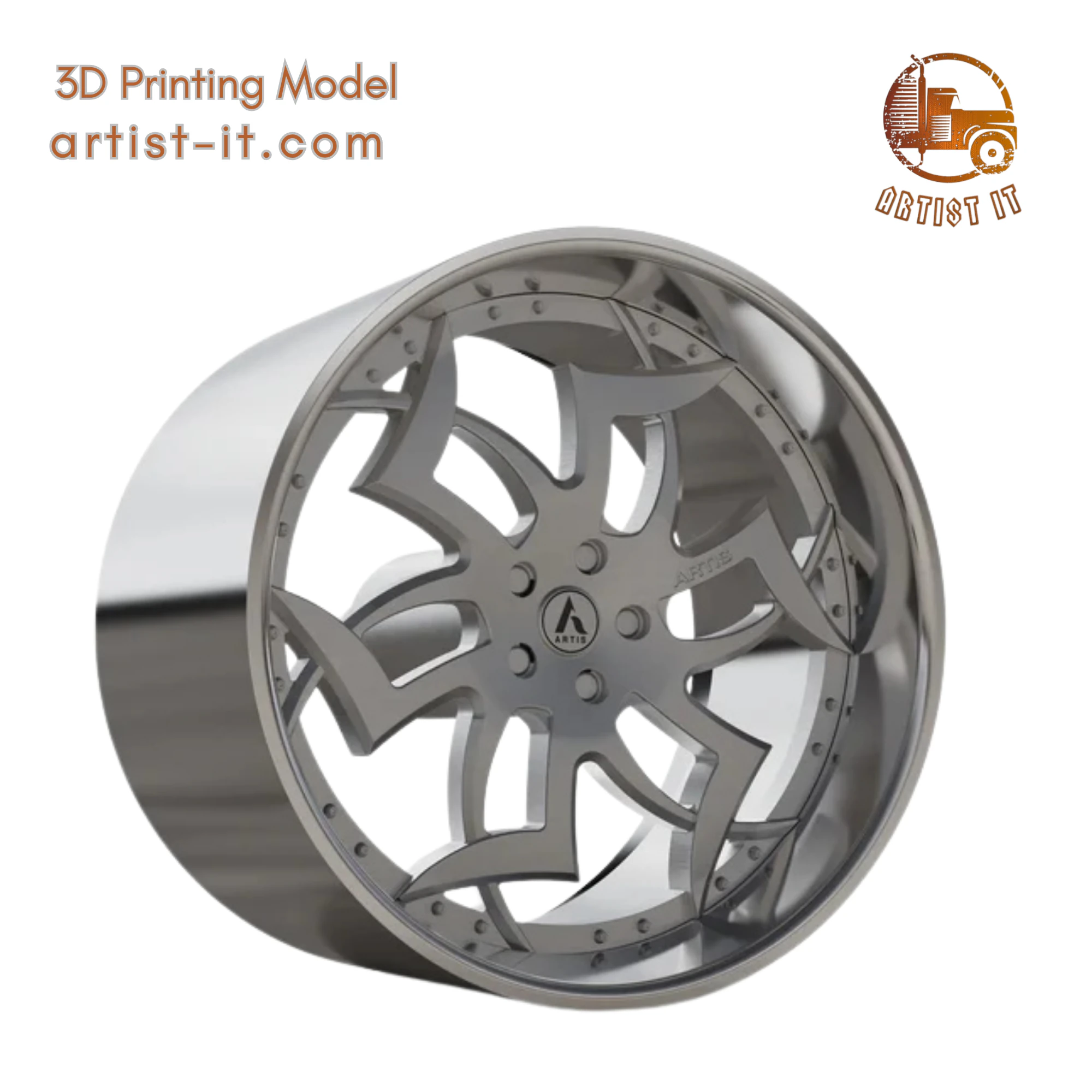 ARTIS MEDUSA WHEEL 3D MODEL 3D Print Model .c4d .max .obj .3ds .fbx .stl .blend 