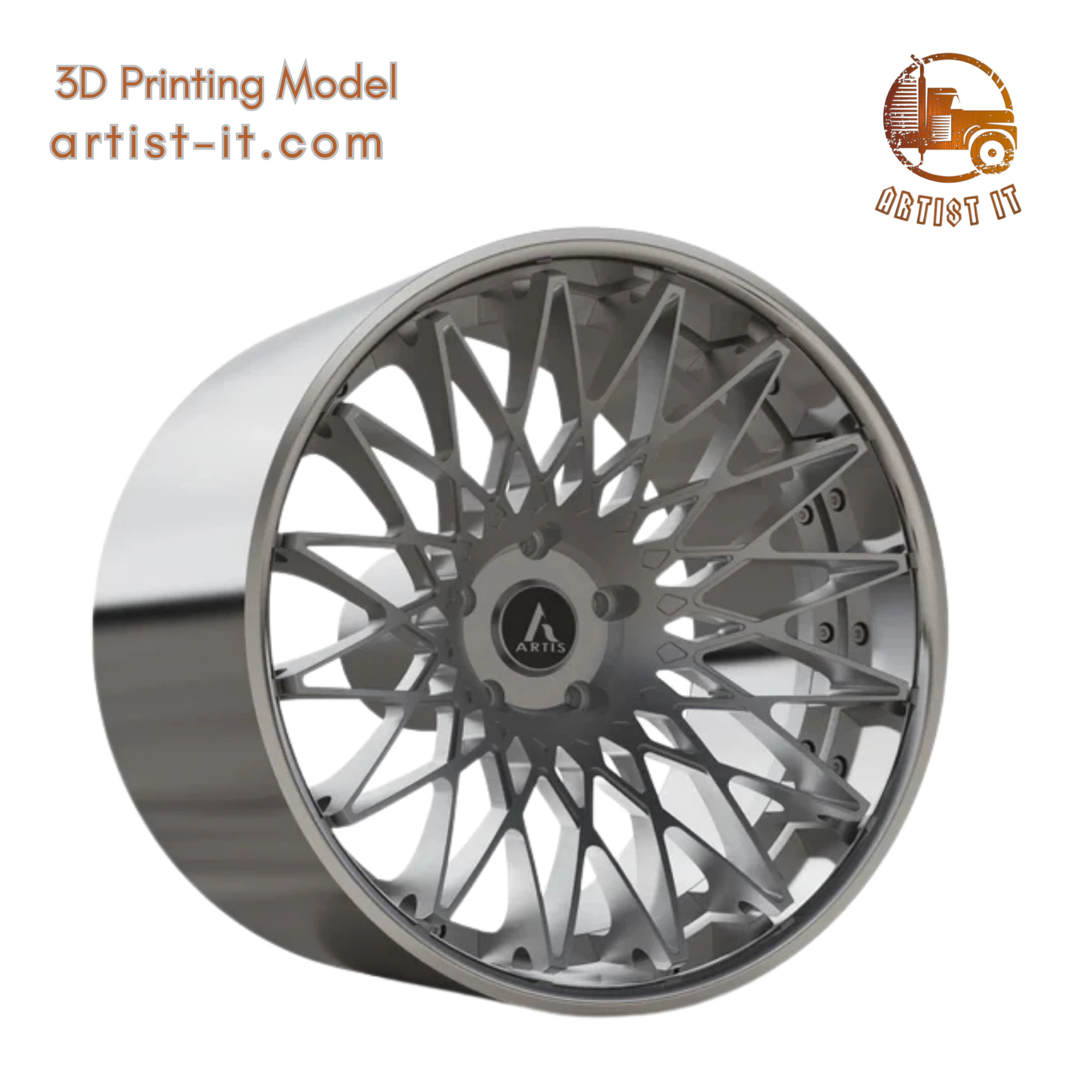 ARTIS MONZA WHEEL 3D MODEL 3D Print Model .c4d .max .obj .3ds .fbx .stl .blend 