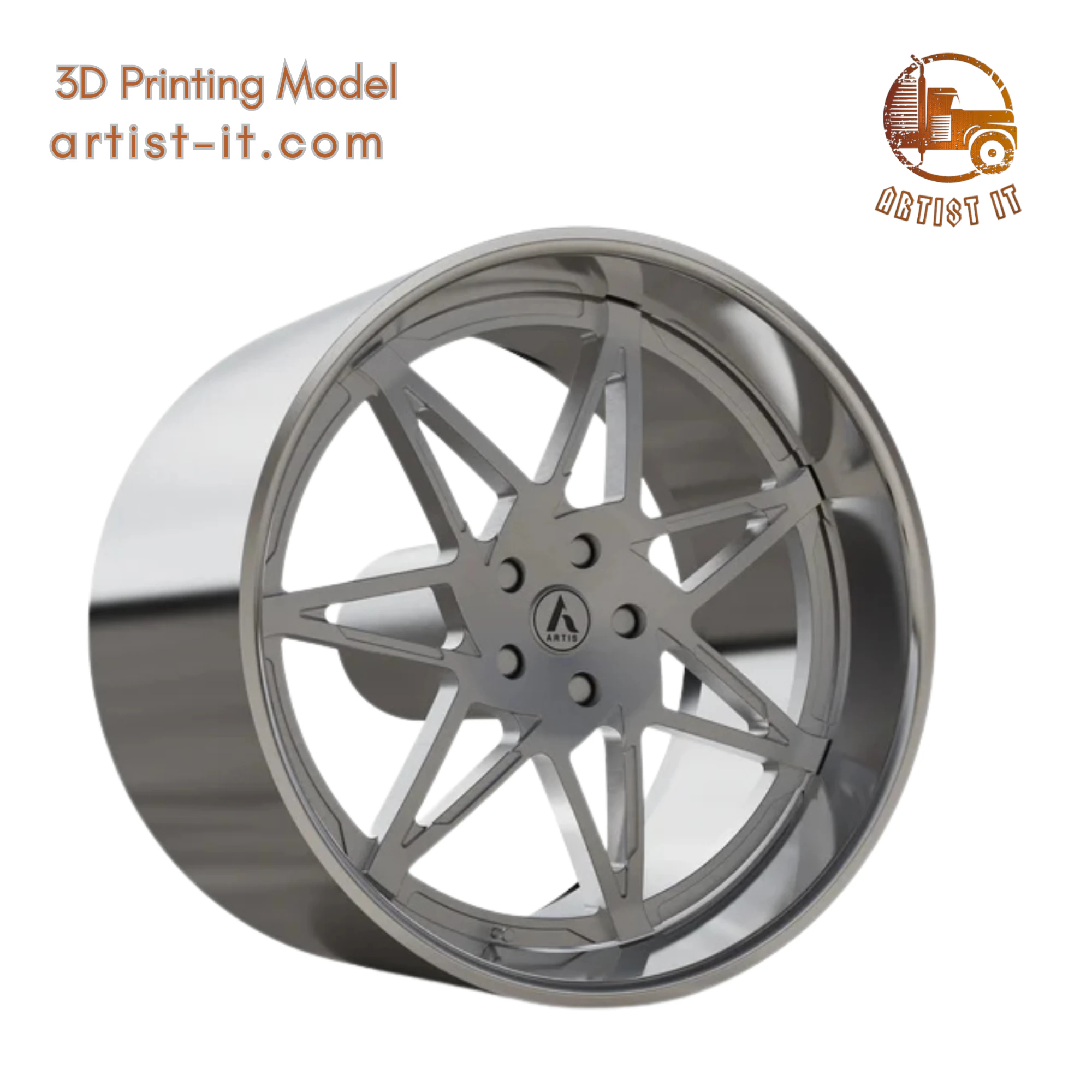 ARTIS NIRVANA WHEEL 3D MODEL 3D Print Model .c4d .max .obj .3ds .fbx .stl .blend 