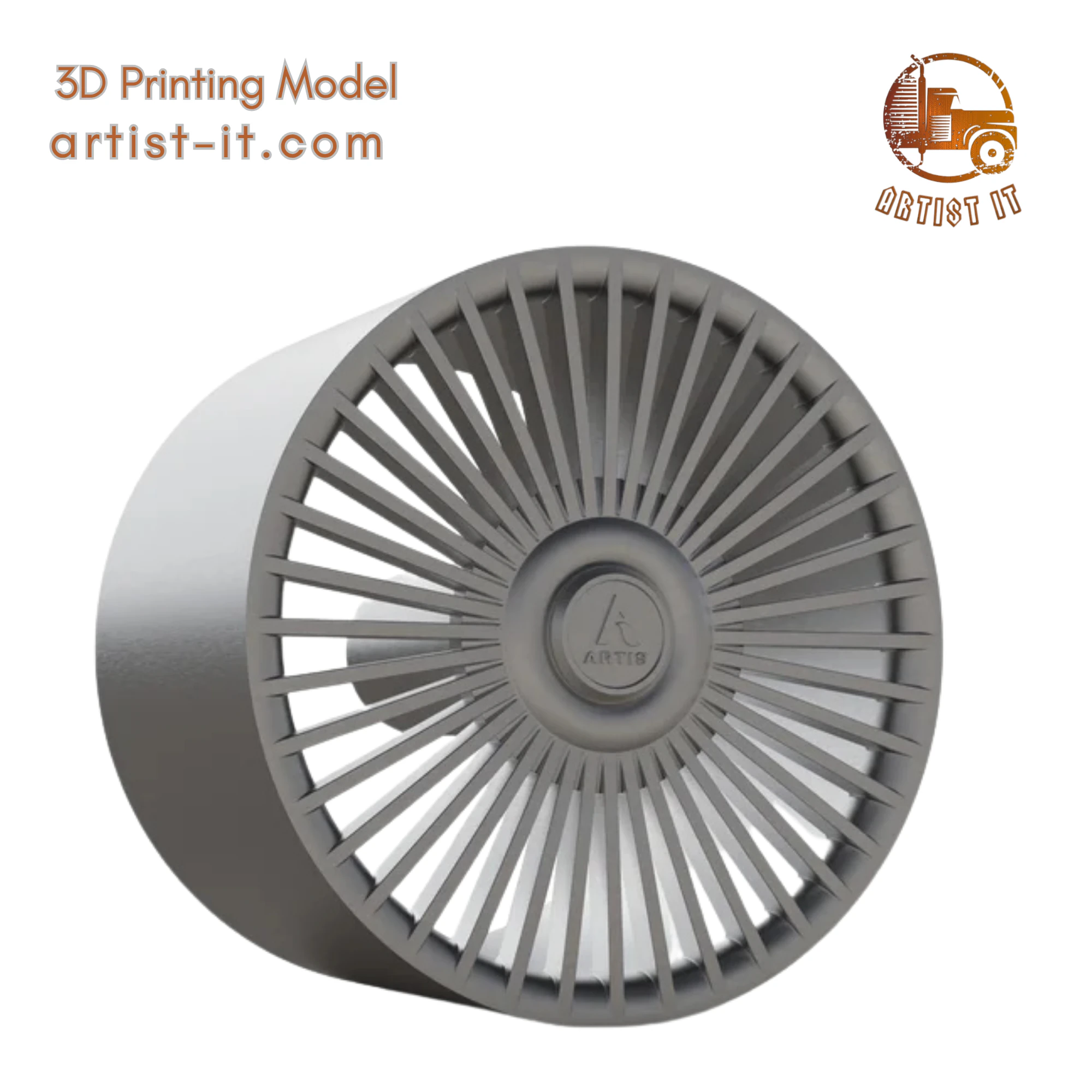 ARTIS RADIANTE WHEEL 3D MODEL 3D Print Model .c4d .max .obj .3ds .fbx .stl .blend 