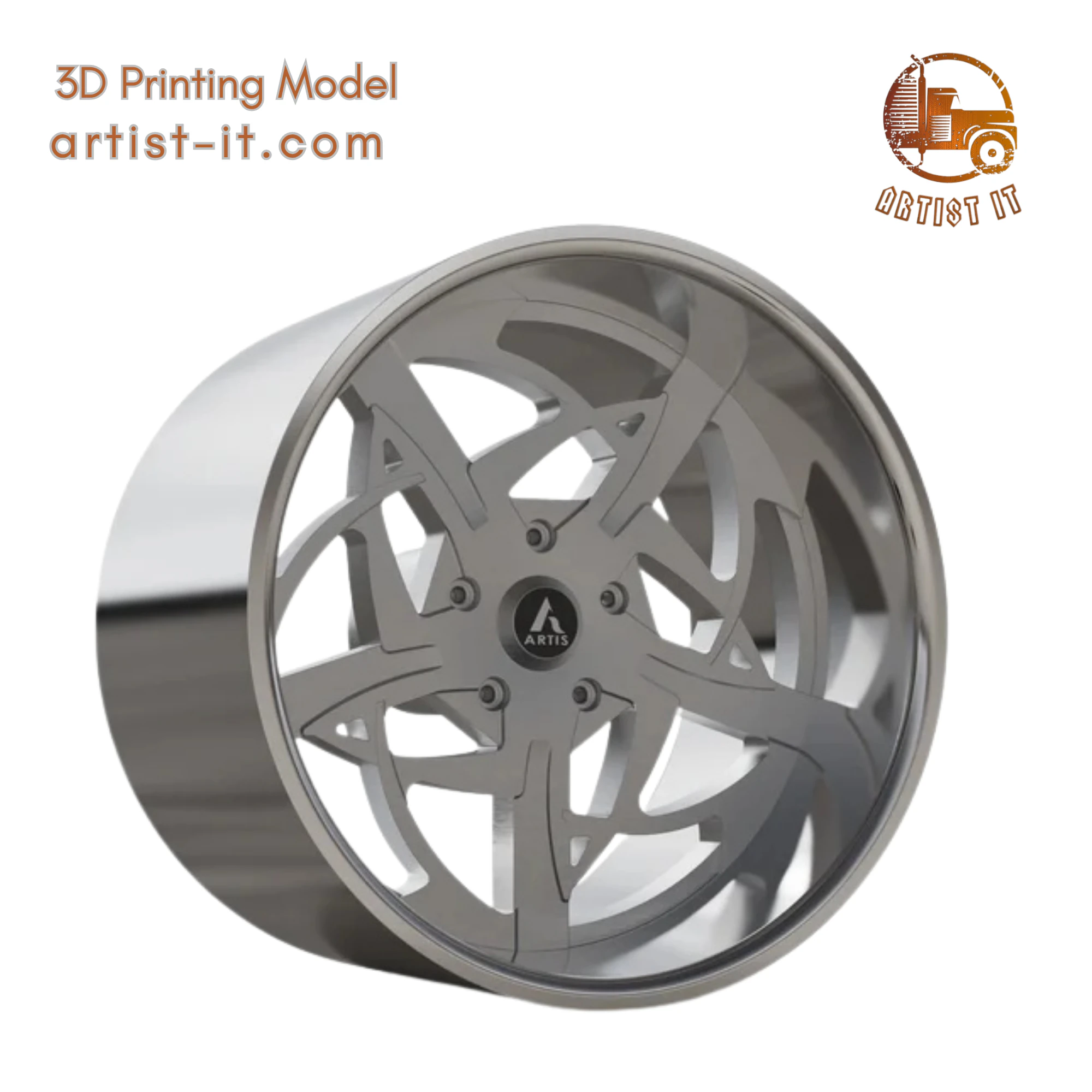 ARTIS SPARTAN WHEEL 3D MODEL 3D Print Model .c4d .max .obj .3ds .fbx .stl .blend 