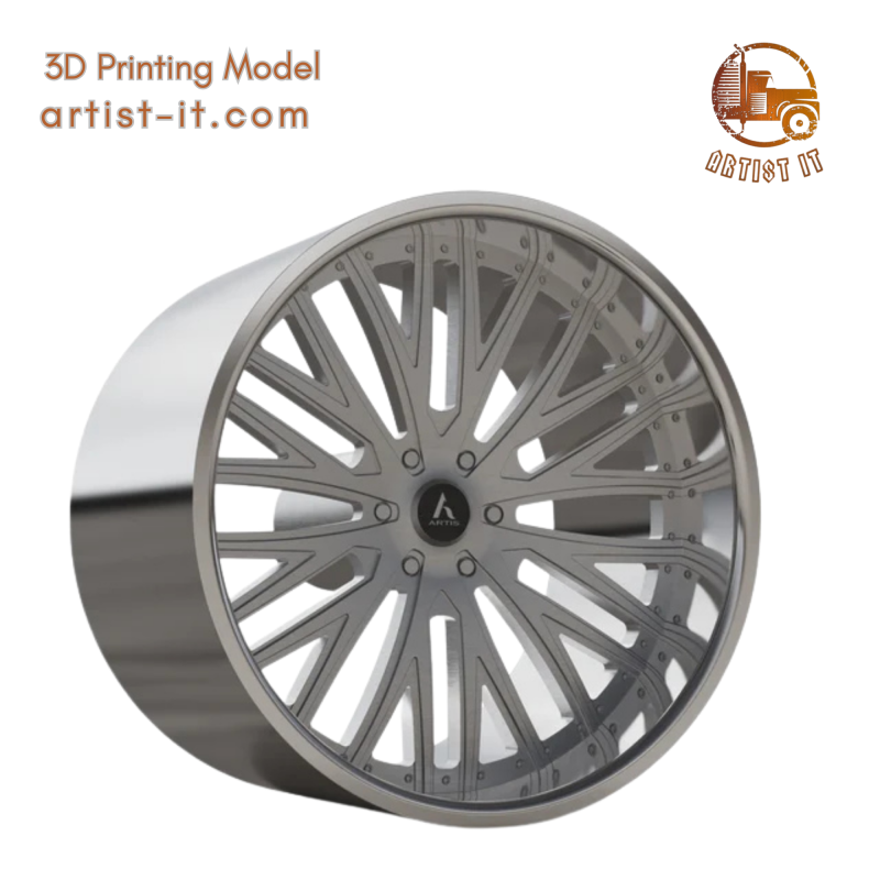 3D МОДЕЛЬ КОЛЕСА ARTIS WOODWARD 3D Принт Модель .c4d .max .obj .3ds .fbx .stl .blend 