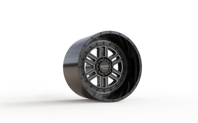 MOTO METAL DEEP SIX WHEEL 3D MODEL Model do druku 3D .c4d .max .obj .3ds .fbx .stl .blend 
