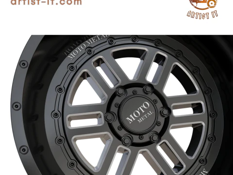 MOTO METAL DEEP SIX WHEEL 3D MODEL 3D Print Model