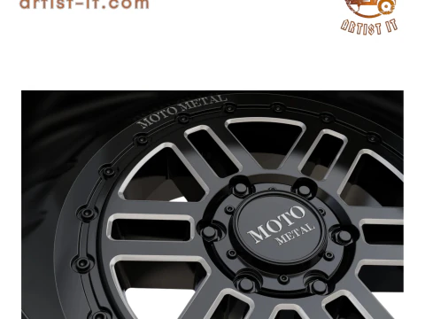 MOTO METAL DEEP SIX WHEEL 3D MODEL 3D Print Model