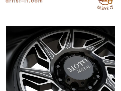 MOTO METAL HURRICANE WHEEL 3D MODEL 3D Print Model