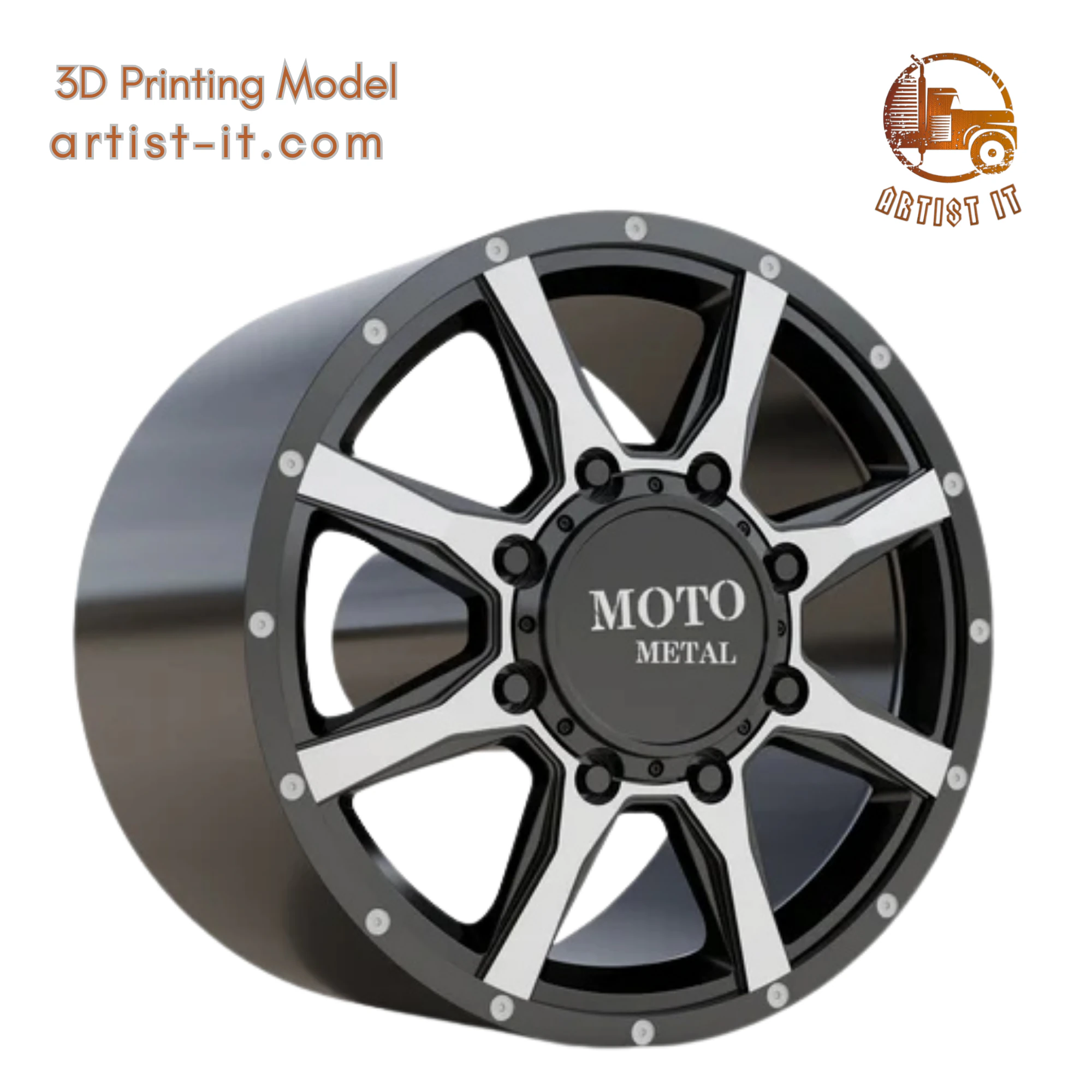 MOTO METAL MO995 WHEEL 3D MODEL 3D Print Model .c4d .max .obj .3ds .fbx .stl .blend 