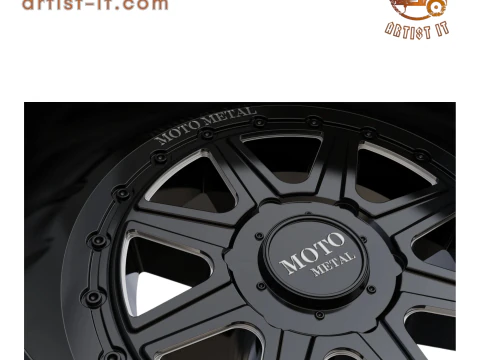 MOTO METAL PHANTOM WHEEL 3D MODEL 3D Print Model