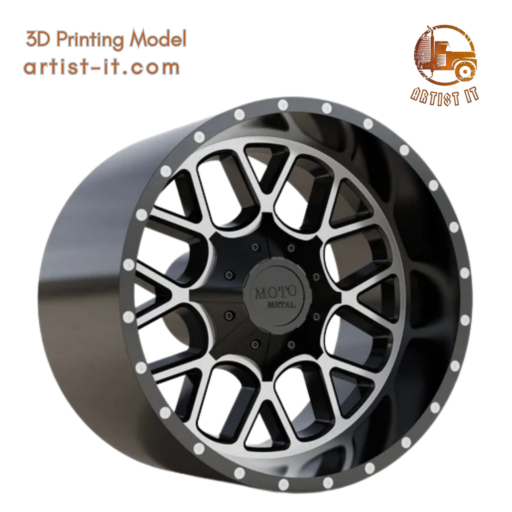 MOTO METAL SIEGE WHEEL 3D MODEL 3D Print Model .c4d .max .obj .3ds .fbx .stl .blend 