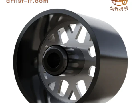 MOTO METAL SIEGE WHEEL 3D MODEL 3D Print Model
