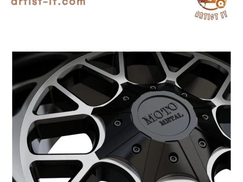 MOTO METAL SIEGE WHEEL 3D MODEL 3D Print Model