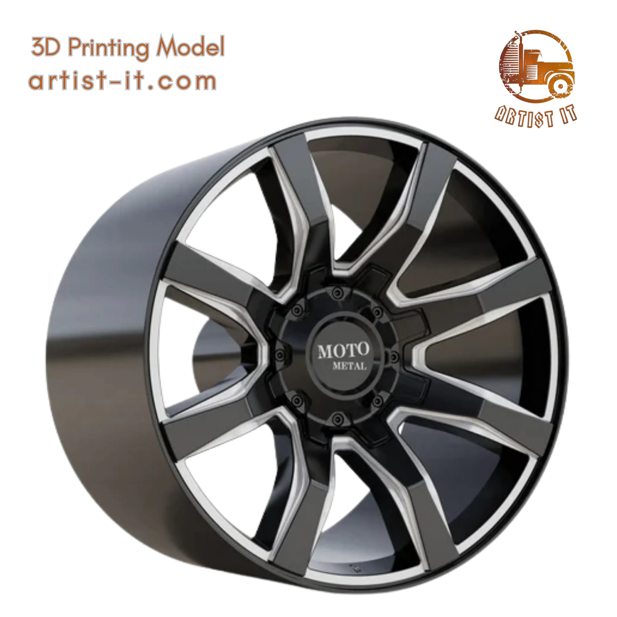 MOTO METAL SPIDER WHEEL 3D MODEL 3D Print Model .c4d .max .obj .3ds .fbx .stl .blend 