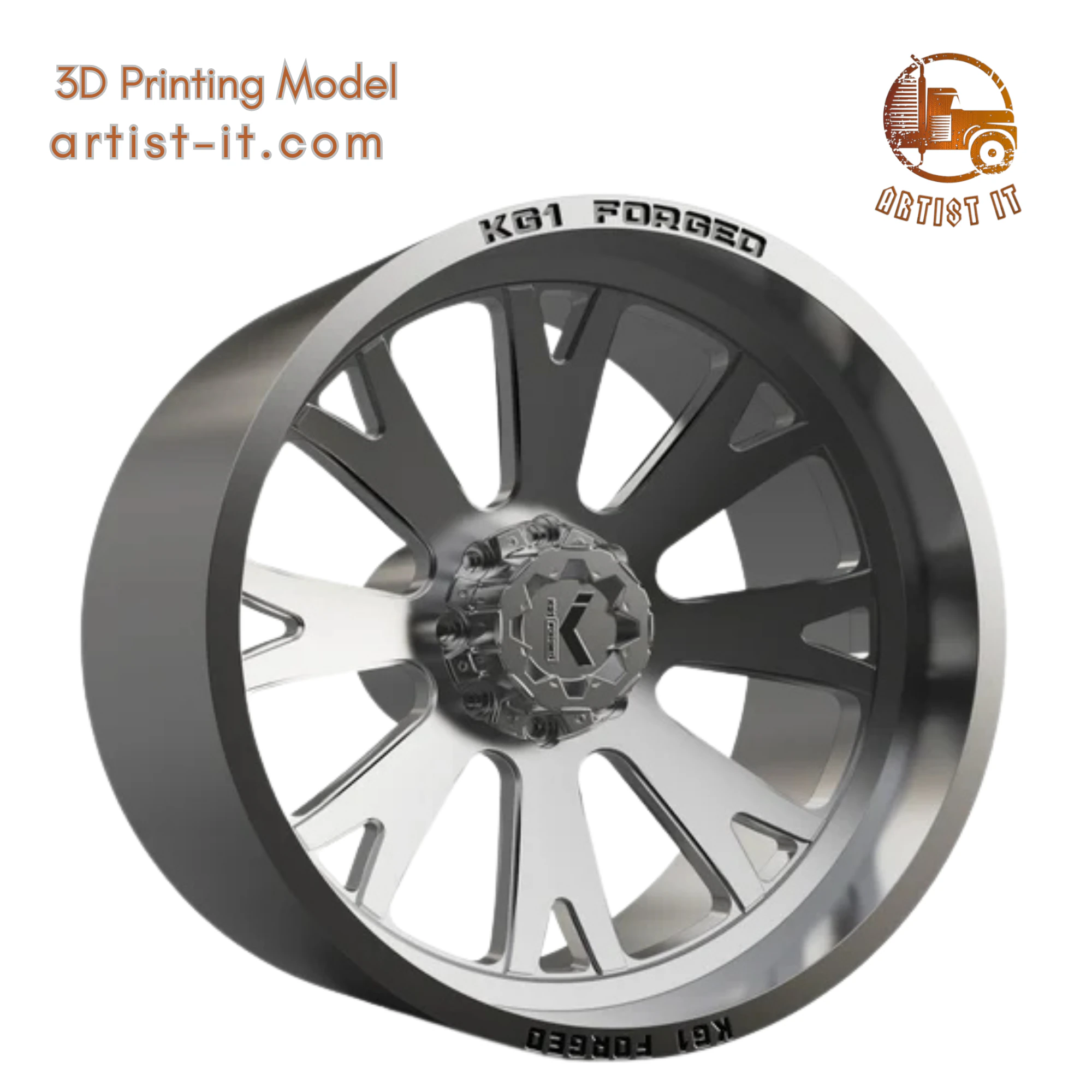 KG1 ACE WHEEL 3D MODEL 3D Print Model .c4d .max .obj .3ds .fbx .stl .blend