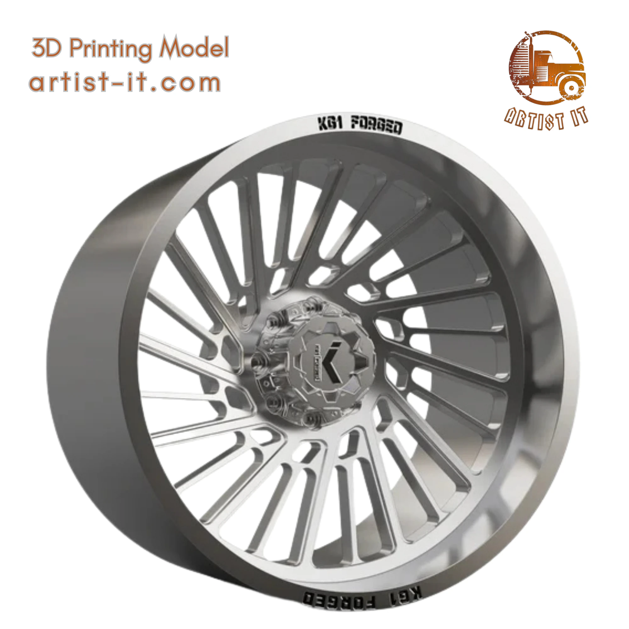 KG1 EDDY WHEEL 3D MODEL 3D Print Model .c4d .max .obj .3ds .fbx .stl .blend