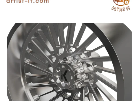 KG1 EDDY WHEEL 3D MODEL 3D Print Model