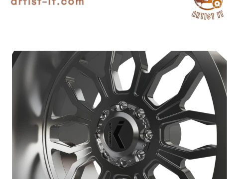 KG1 HEATHEN-2 WHEEL 3D MODEL 3D Print Model