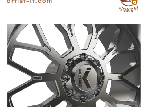 KG1 JACKED-3 WHEEL 3D MODEL 3D Print Model