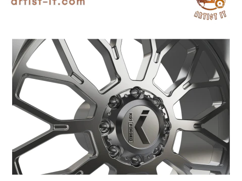 KG1 JACKED-3 WHEEL 3D MODEL 3D Print Model