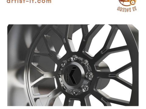 KG1 JACKED-3 WHEEL 3D MODEL 3D Print Model