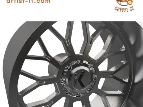 KG1 JACKED-3 WHEEL 3D MODEL 3D Print Model