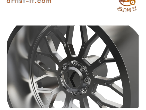 KG1 JACKED-3 WHEEL 3D MODEL 3D Print Model