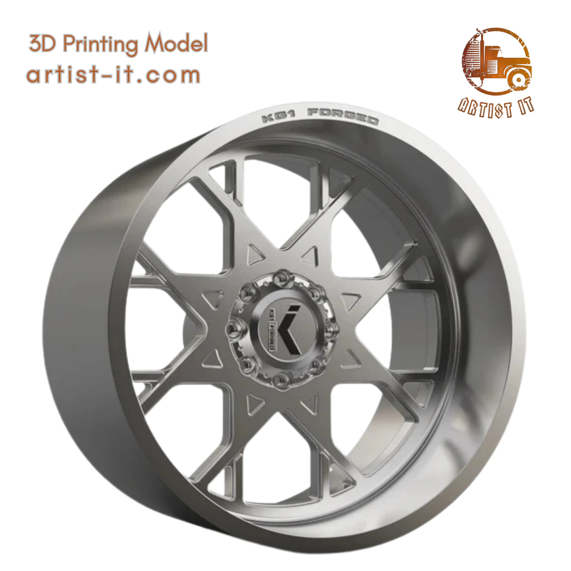 KG1 KILLSHOT-2-3 WHEEL 3D MODEL 3D Print Model .c4d .max .obj .3ds .fbx .stl .blend