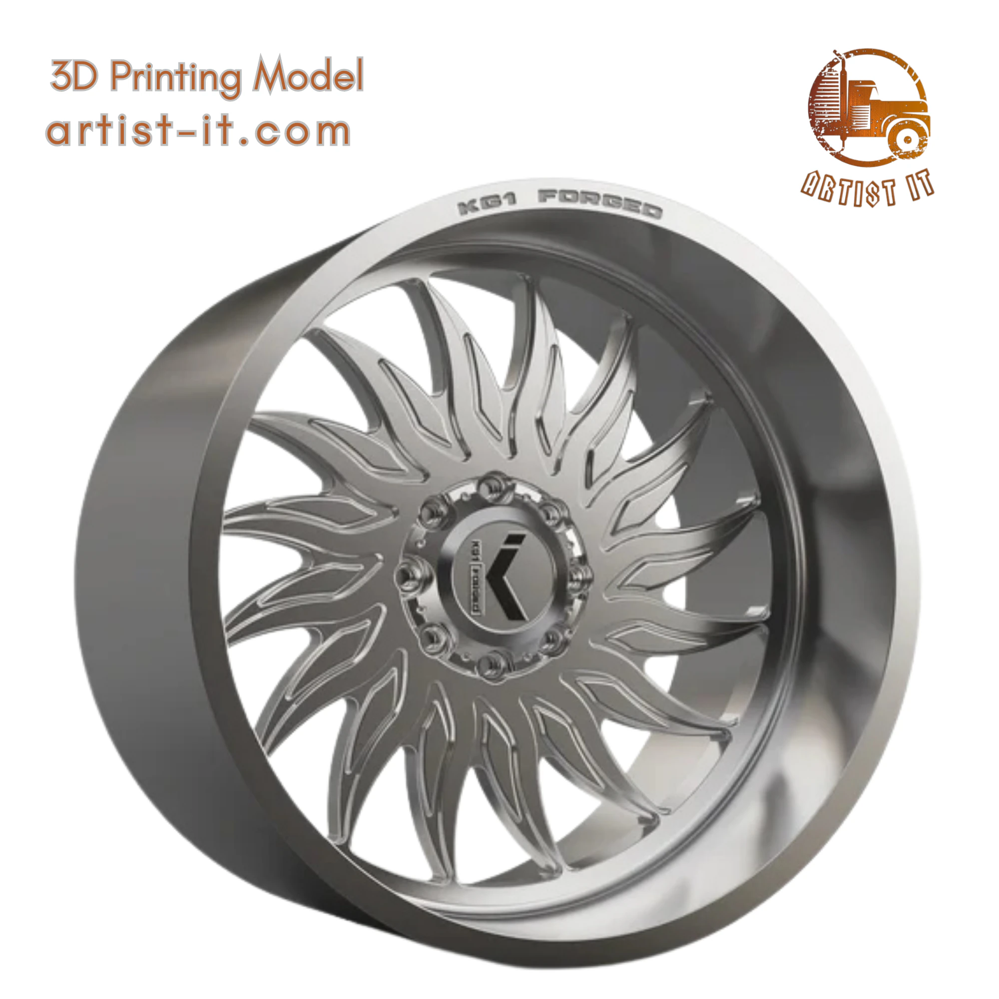 KG1 Phoenix-2 WHEEL 3D MODEL 3D Print Model .c4d .max .obj .3ds .fbx .stl .blend 