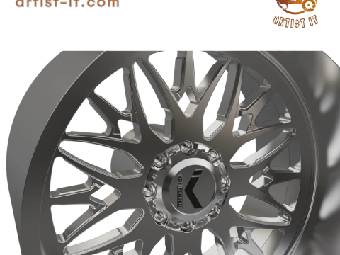 KG1 TRIDENT WHEEL 3D MODEL 3D Print Model