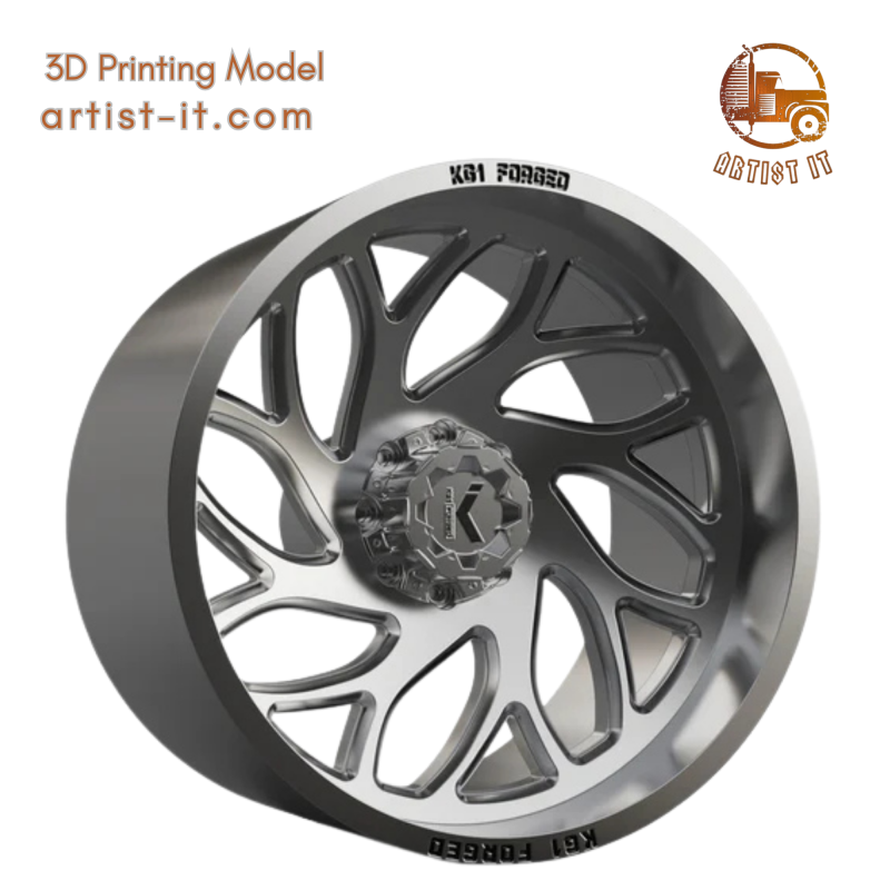 KG1 Vortex WHEEL 3D MODEL 3D Print Model .c4d .max .obj .3ds .fbx .stl .blend 
