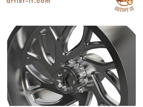 KG1 Vortex WHEEL 3D MODEL 3D Print Model