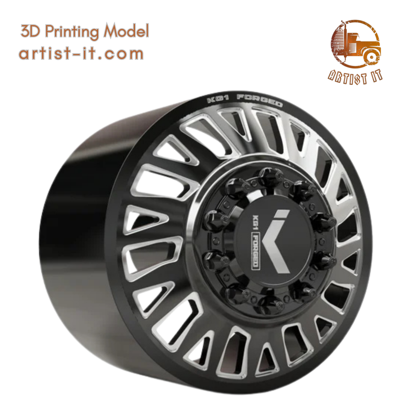 FRONT KG1 KD001-B-2 DUALLY WHEEL 3D MODEL 3D Print Model .c4d .max .obj .3ds .fbx .stl .blend
