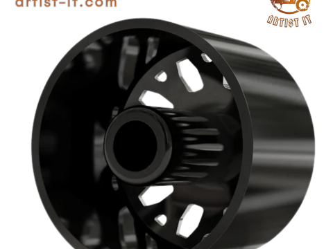 VOORKANT KG1 KD002-B-2 3D-MODEL MET DUBBEL WIEL 3D printmodel