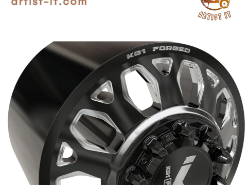 VOORKANT KG1 KD002-B-2 3D-MODEL MET DUBBEL WIEL 3D printmodel